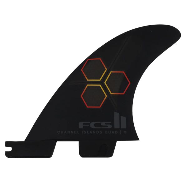 FCS II CI PC Medium Black/Flame Quad Rear Fins