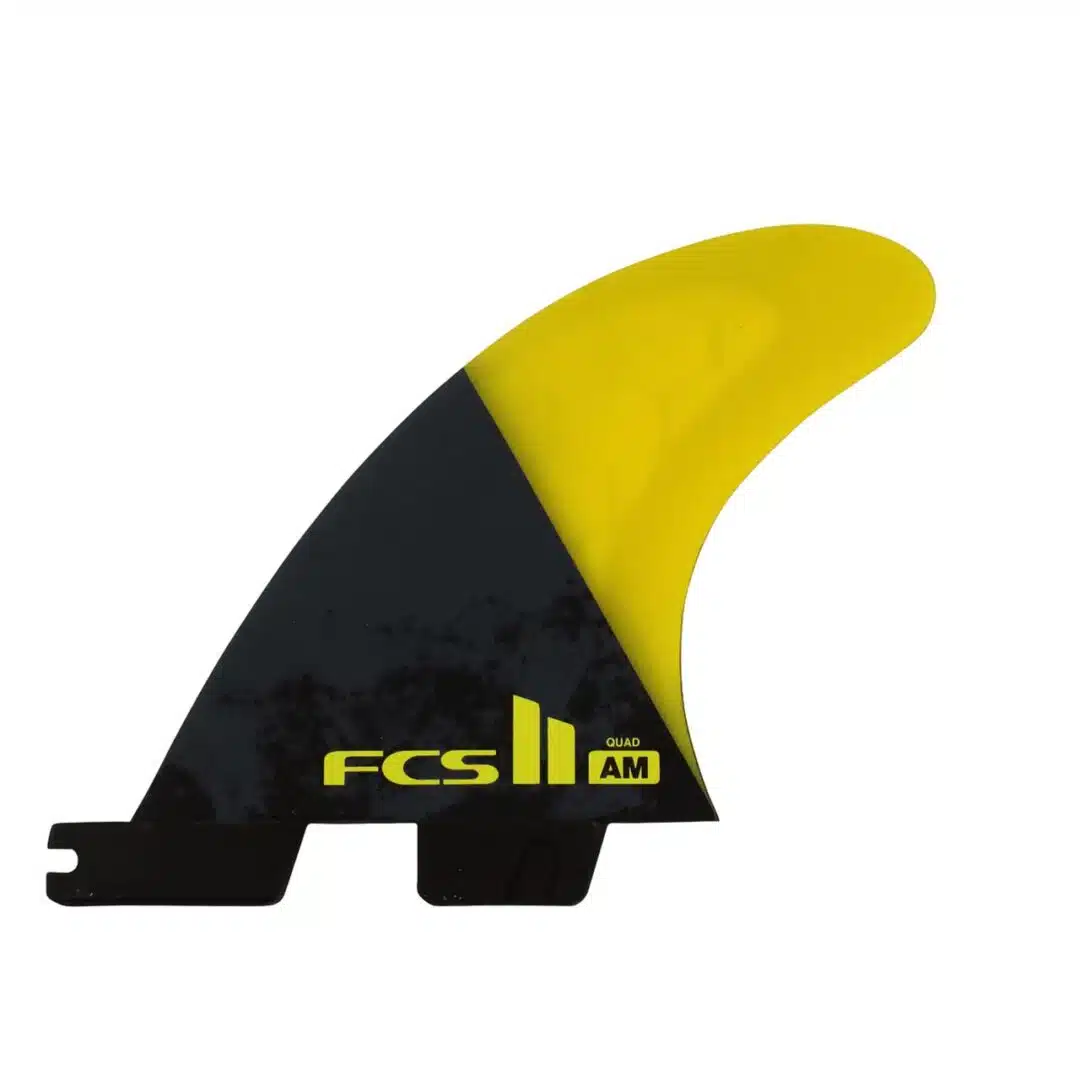FCS II AM PC Large Yellow Quad Rear Fins - Coastal Sports