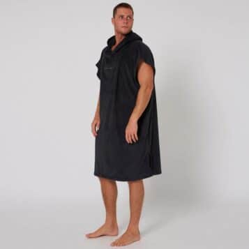 Alternative view of O&E Mens Surf Essential Poncho Dull Black