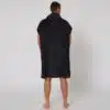O&E Mens Surf Essential Poncho Dull Black - Image 3