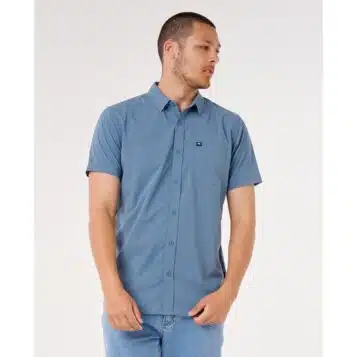 Rip Curl Men's Vaporcool Areotech S/S Shirt Bluefin