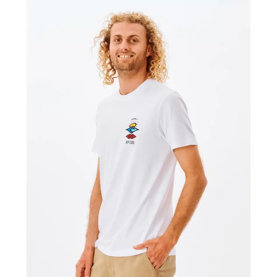 Rip Curl Men's Search Icon Tee White 5 Rip Curl Men's Search Icon Tee White - Image 5