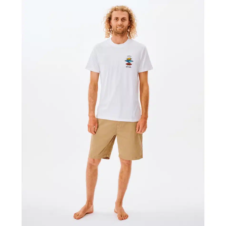 Rip Curl Men's Search Icon Tee White 3 Rip Curl Men's Search Icon Tee White - Image 3
