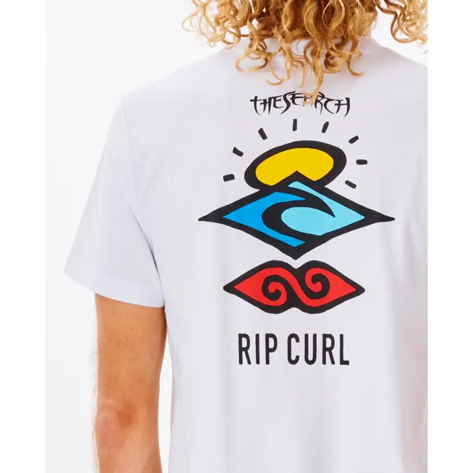 Rip Curl Men's Search Icon Tee White 4 Rip Curl Men's Search Icon Tee White - Image 4