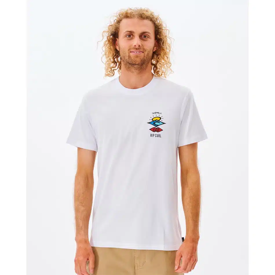 Rip Curl Men's Search Icon Tee White 1 Rip Curl Men's Search Icon Tee White