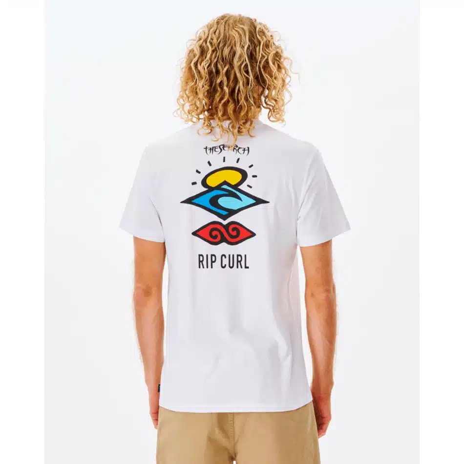 Rip Curl Men's Search Icon Tee White 2 Rip Curl Men's Search Icon Tee White - Image 2
