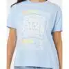 Rip Curl Women's EWG Lei Lei Relaxed Tee Blue Wind - Image 5