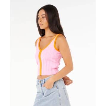Alternative view of Rip Curl Sunset Laua Textured Tee Pink