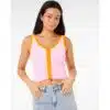 Rip Curl Sunset Laua Textured Tee Pink - Image 6