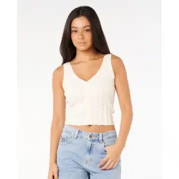 Rip Curl Sunset Luau Knit Top Off White