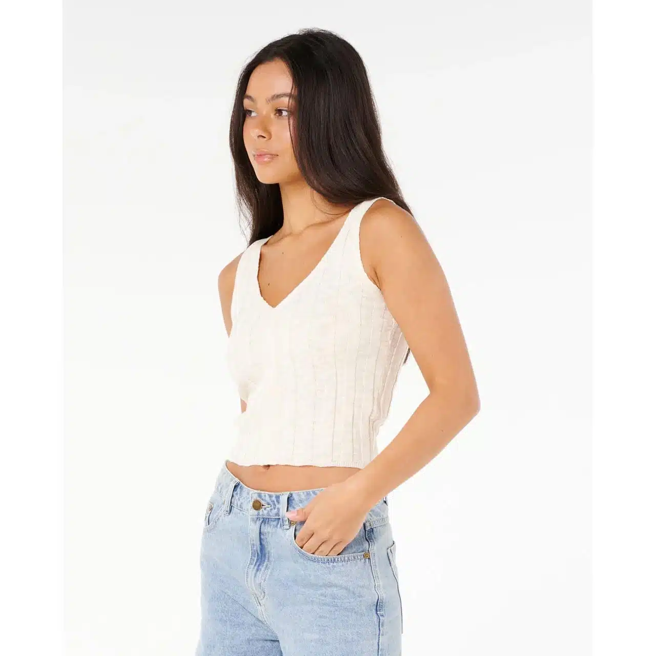Rip Curl Sunset Luau Knit Top Off White 2 Rip Curl Sunset Luau Knit Top Off White - Image 2