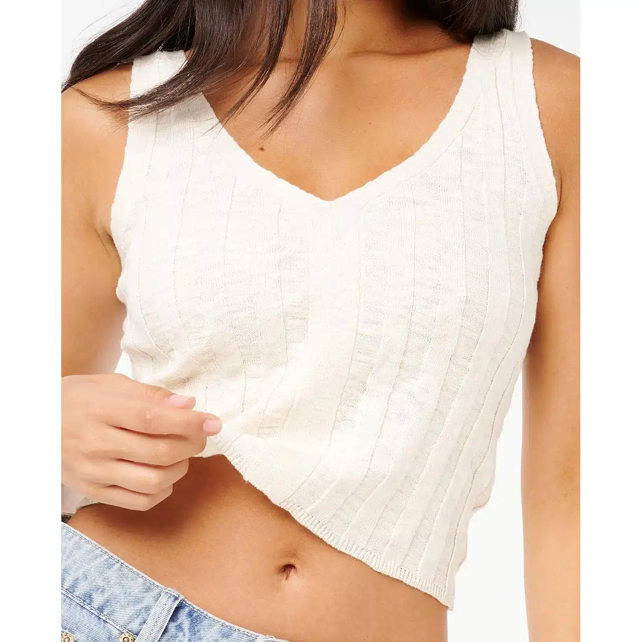 Rip Curl Sunset Luau Knit Top Off White 5 Rip Curl Sunset Luau Knit Top Off White - Image 5