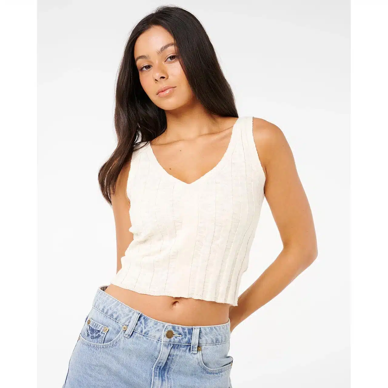 Rip Curl Sunset Luau Knit Top Off White 6 Rip Curl Sunset Luau Knit Top Off White - Image 6