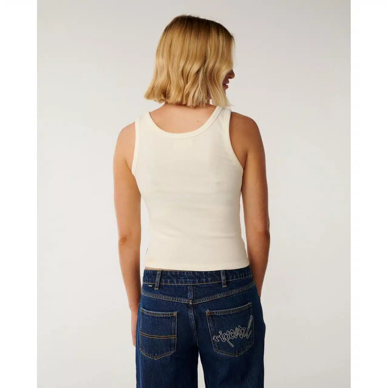 Rip Curl Women's Sunset Ribbed Tank Bone 2 Rip Curl Women's Sunset Ribbed Tank Bone - Image 2