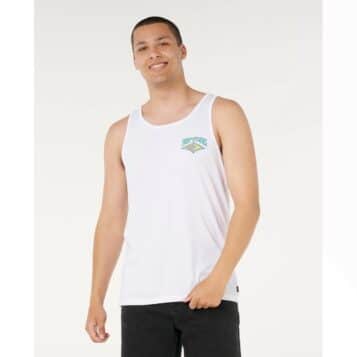 Rip Curl Men's Dazed And Tubed Tank White