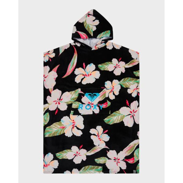 Roxy Stay Magical Printed Hooded Towel Anthracite