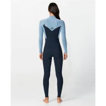 Alternative view of O'Neill Women's 4/3mm Hyper Fire Chest Zip Faded Denim