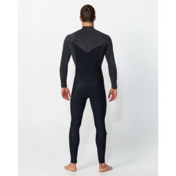 Alternative view of O'Neill Men's Hyperfreak Chest Zip 4/3+ Steamer Wetsuit - Black/Tempered Steel