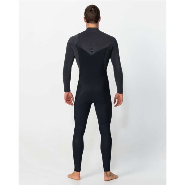 Alternative view of O'Neill Men's Hyperfreak Chest Zip 4/3+ Steamer Wetsuit - Black/Tempered Steel
