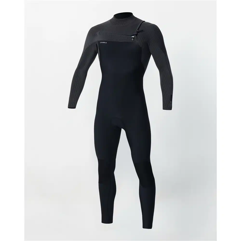 O'Neill Men's Hyperfreak Chest Zip 4/3+ Steamer Wetsuit - Black/Tempered Steel 3 O'Neill Men's Hyperfreak Chest Zip 4/3+ Steamer Wetsuit - Black/Tempered Steel - Image 3
