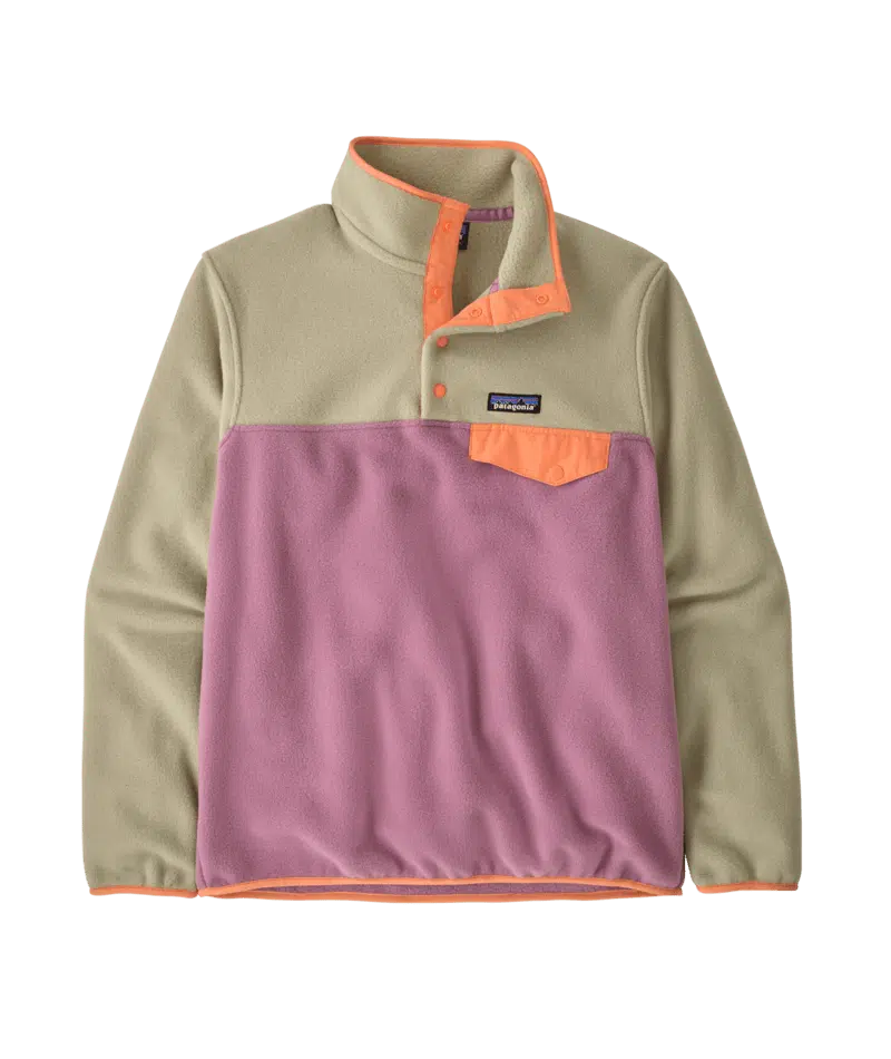 Patagonia Women's Light Weight Synch Snap-T P/O Light Violet 1 Patagonia Women's Light Weight Synch Snap-T P/O Light Violet