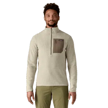 Alternative view of Patagonia Men's R1 Air Fleece Zip-Neck Pelican