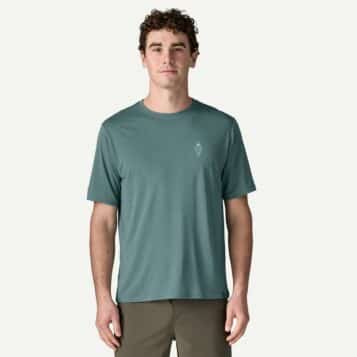Alternative view of Patagonia Men's Capilene Cool Daily Shirt - Water People Sets Blue Sage