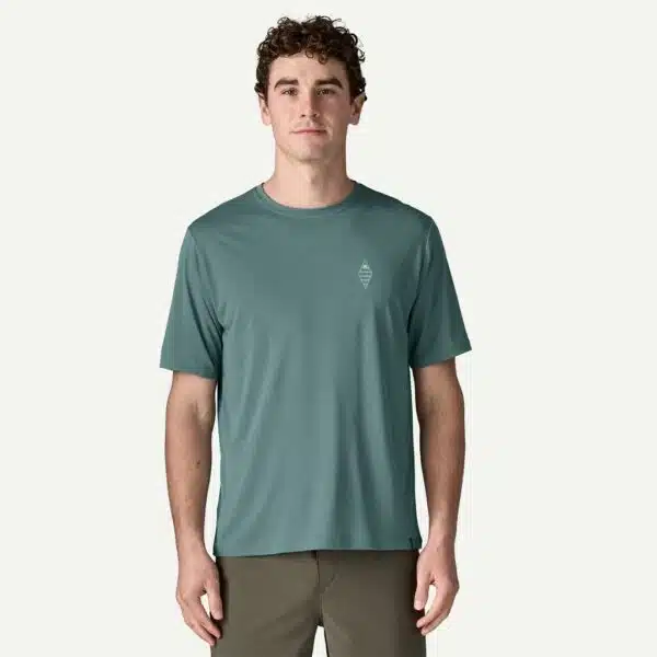Alternative view of Patagonia Men's Capilene Cool Daily Shirt - Water People Sets Blue Sage
