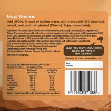 Alternative view of Real Meals Mexi Nachos