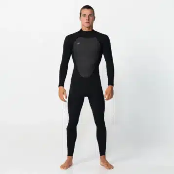 O'Neill Men's 4/3mm Defender Back Zip : Black