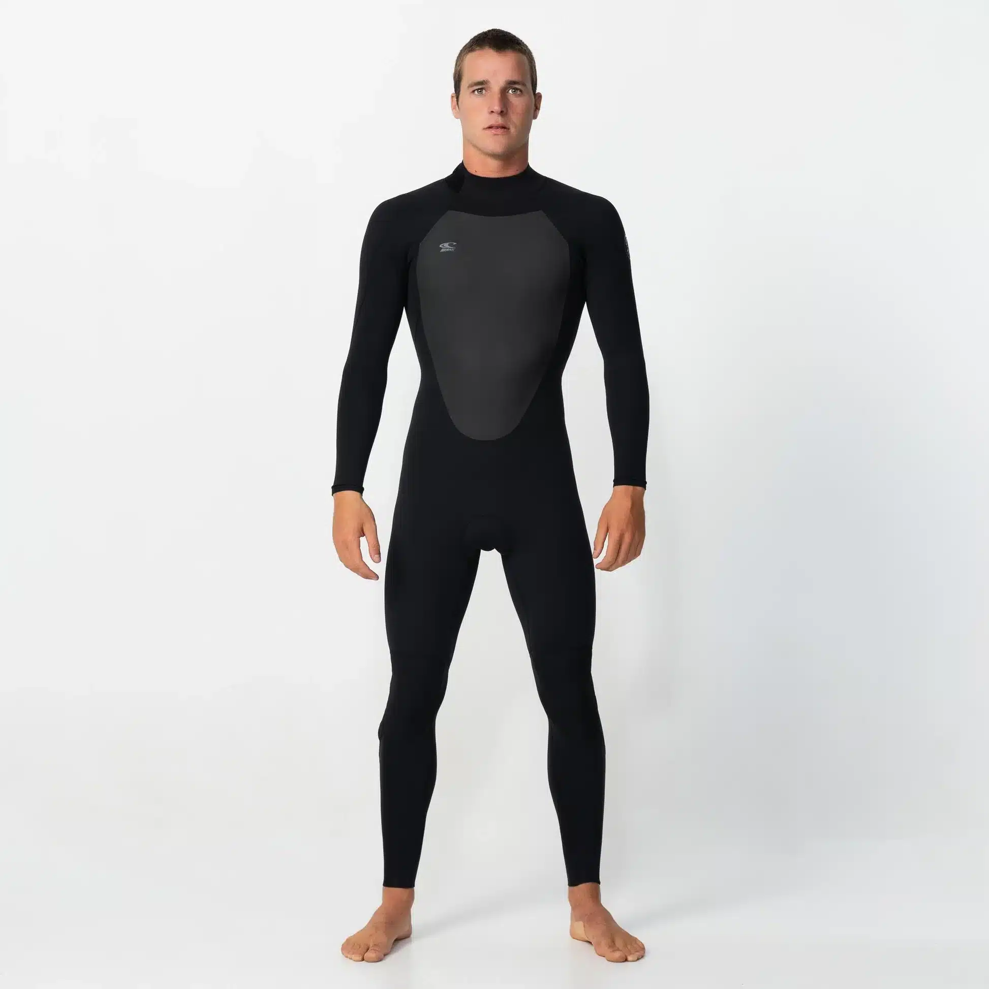 O'Neill Men's 4/3mm Defender Back Zip : Black