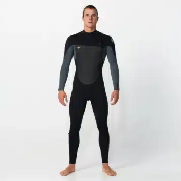 O'Neill Mens Defender 4/3mm Chest Zip Wetsuit: Colour Graphite