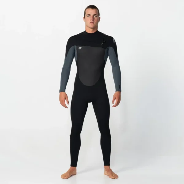 O'Neill Mens Defender 4/3mm Chest Zip Wetsuit: Colour Graphite