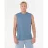 Rip Curl Men's Plain Wash Muscle Bluefin