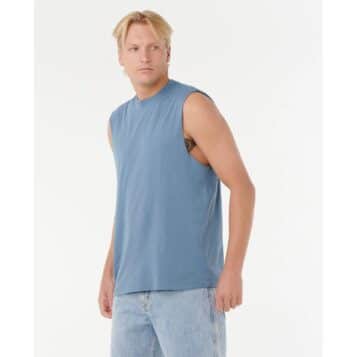 Alternative view of Rip Curl Men's Plain Wash Muscle Bluefin