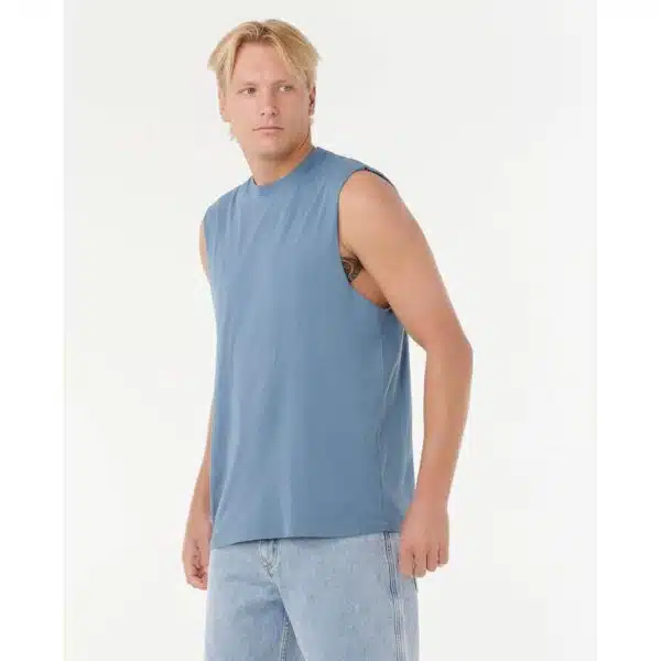Alternative view of Rip Curl Men's Plain Wash Muscle Bluefin