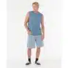 Rip Curl Men's Plain Wash Muscle Bluefin - Image 4