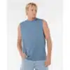 Rip Curl Men's Plain Wash Muscle Bluefin - Image 6