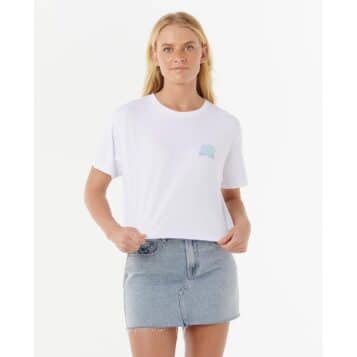 Rip Curl Women's Sunrise Crop Tee White