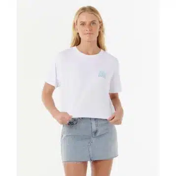 Rip Curl Women's Sunrise Crop Tee White