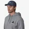 Patagonia P-6 Logo LoPro Trucker Hat New Navy 4 trucker cap new blue1