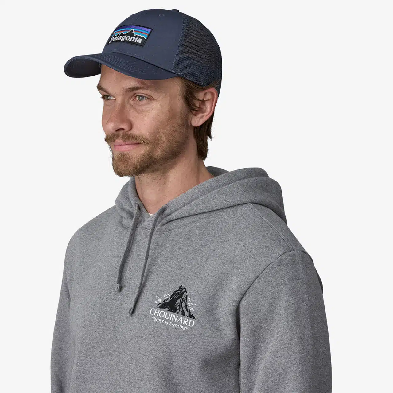 Patagonia P-6 Logo LoPro Trucker Hat New Navy 2 Patagonia P-6 Logo LoPro Trucker Hat New Navy - Image 2