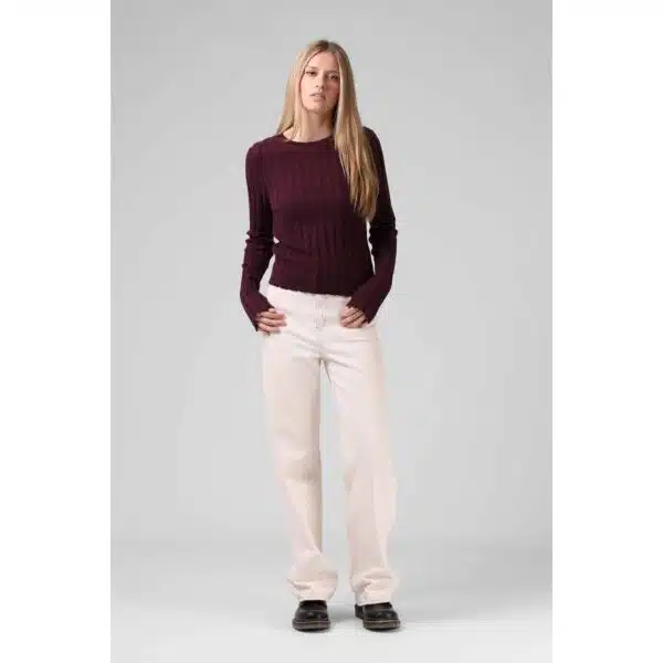 RPM Women's Wide Knit LS - Plum