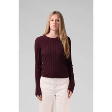 Alternative view of RPM Women's Wide Knit LS - Plum