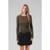 RPM Women's Knitted L/S Olive - Image 2
