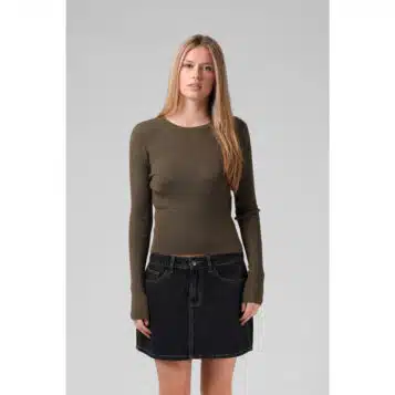 Alternative view of RPM Women's Knitted L/S Olive