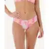 Rip Curl Waikiki Keepsakes Full Coverage Bikini Bottom Pink
