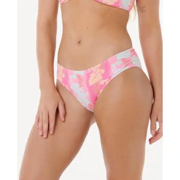 Alternative view of Rip Curl Waikiki Keepsakes Full Coverage Bikini Bottom Pink