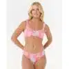 Rip Curl Waikiki Keepsakes Full Coverage Bikini Bottom Pink - Image 5