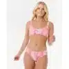 Rip Curl Waikiki Keepsakes Full Coverage Bikini Bottom Pink - Image 6